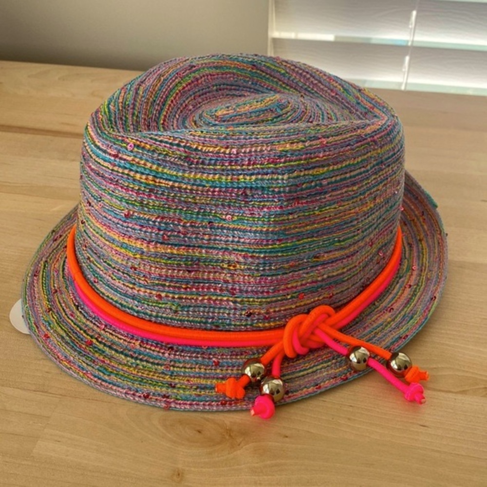 Little Miss Matched Multi-Colored, Roll-Up Hat - NWT!!